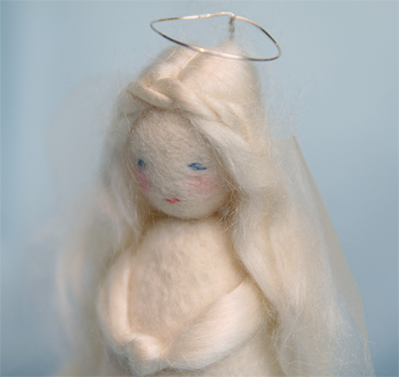 羊毛の手仕事　材料キット 091：ふたごの天使