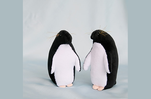 ウォルドルフの動物（材料キット）053：ペンギンのニーパとピンギー